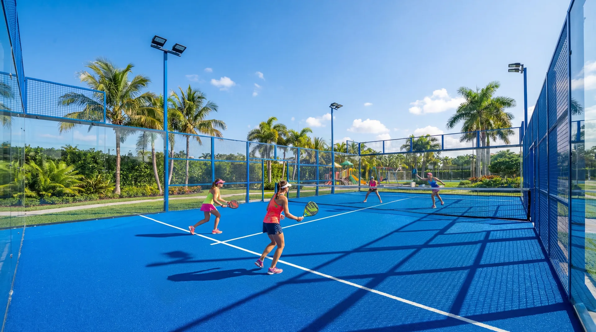 Cancha de pádel azul — Punta Cana Renova Resort