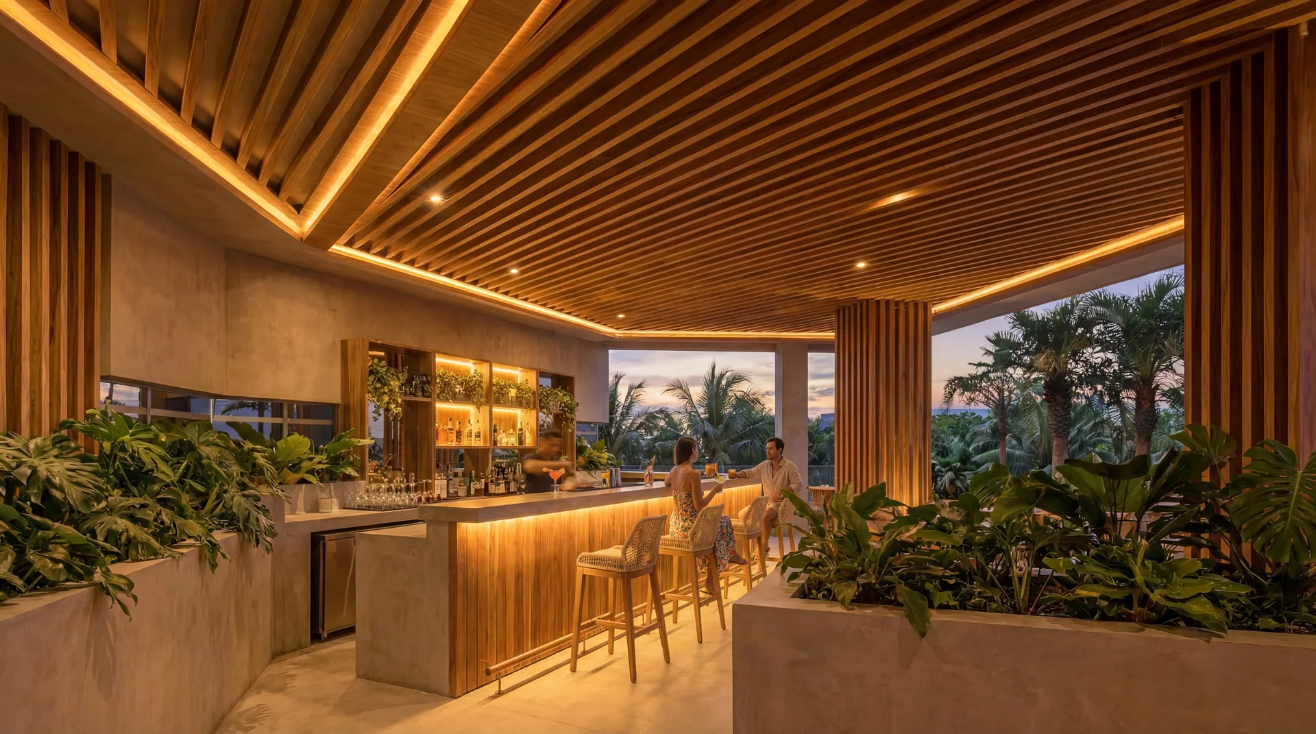 Bar restaurante doble altura — Punta Cana