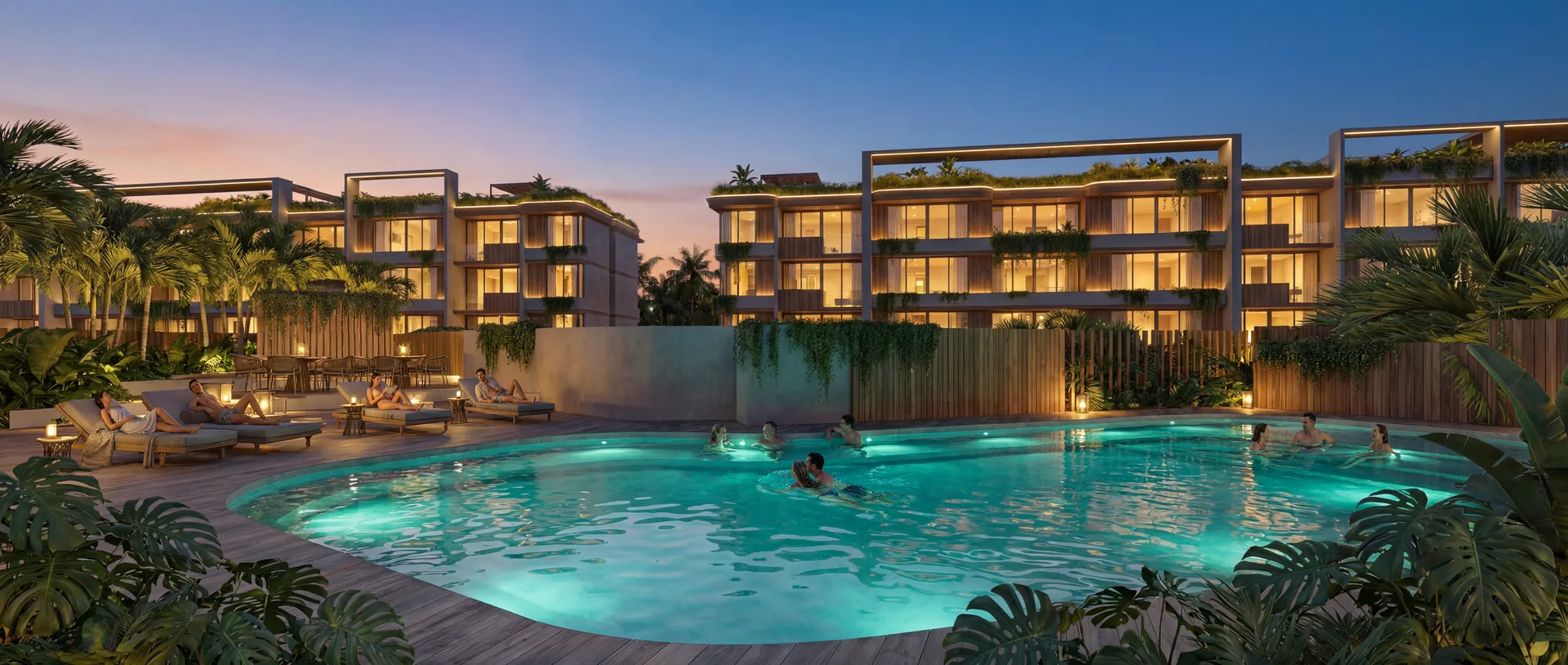 Jacuzzi deck tropical — Punta Cana Renova Resort