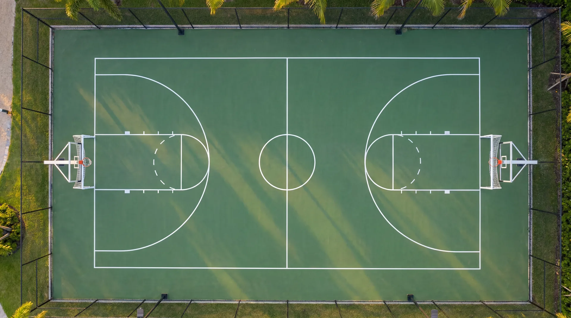 Vista aérea cancha multideportiva — Punta Cana