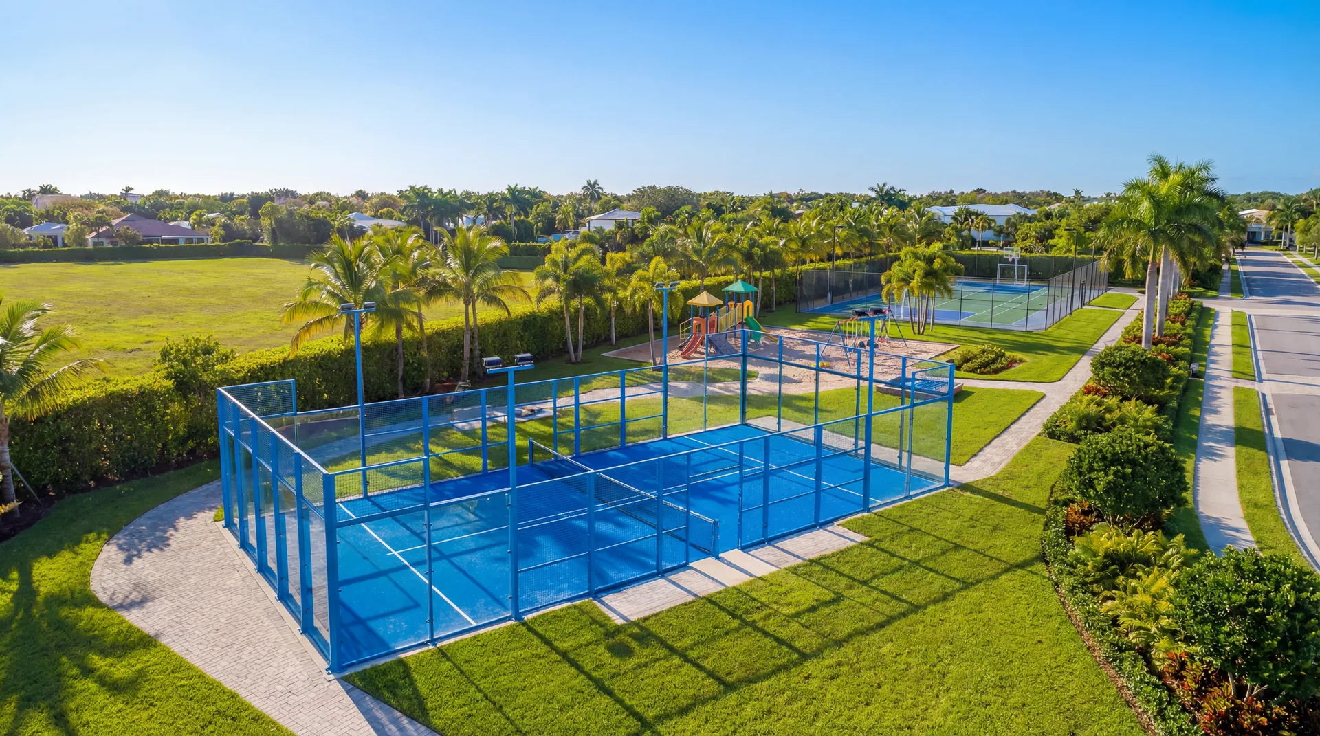 Cancha de pádel vista aérea — Punta Cana