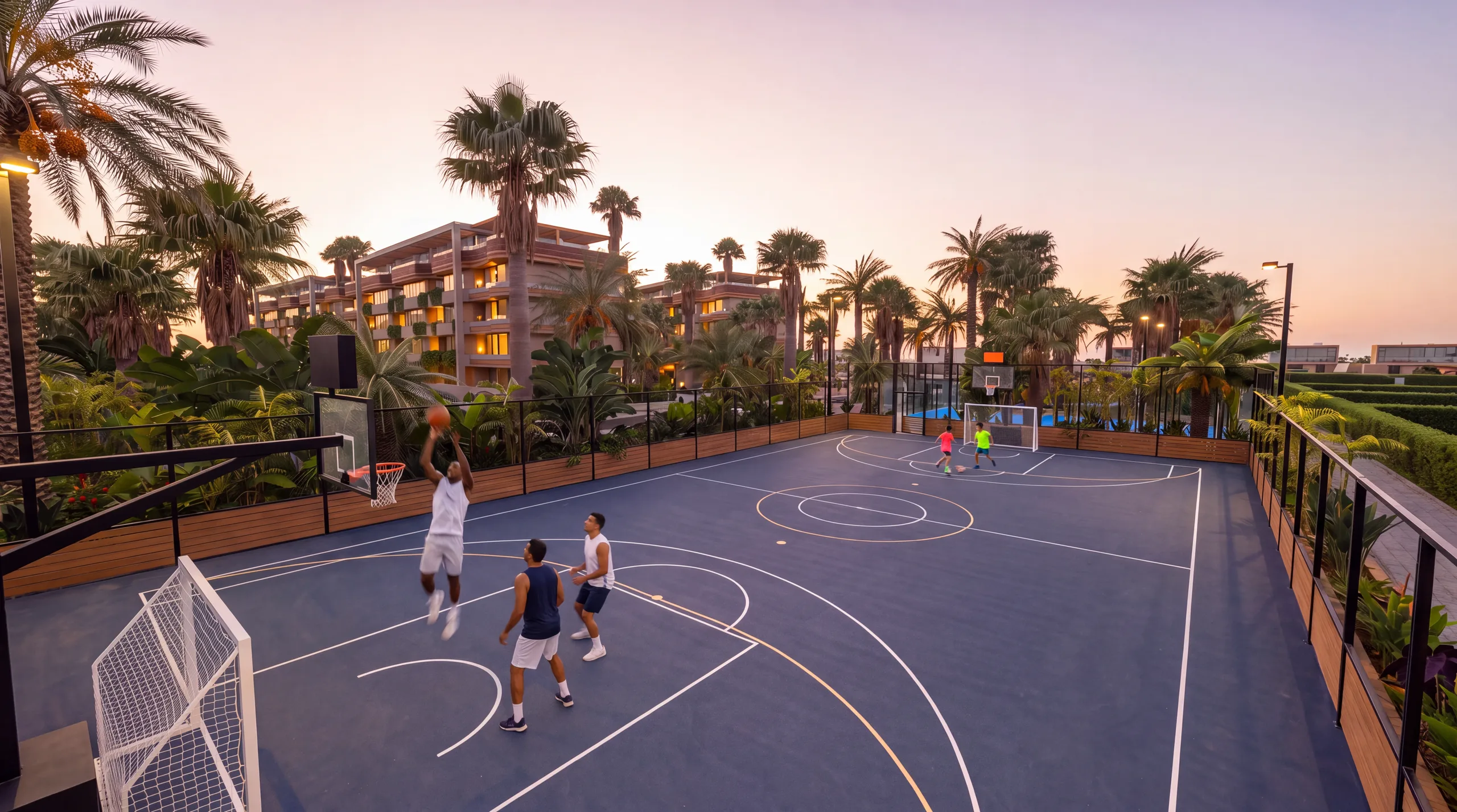 Cancha de pádel azul — Punta Cana Renova Resort
